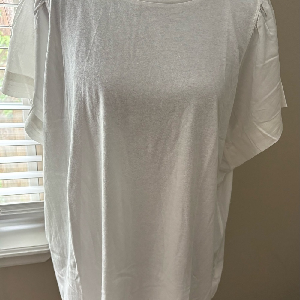 NWOT Maurices Classic White Short Sleeve Tee Sz 1x